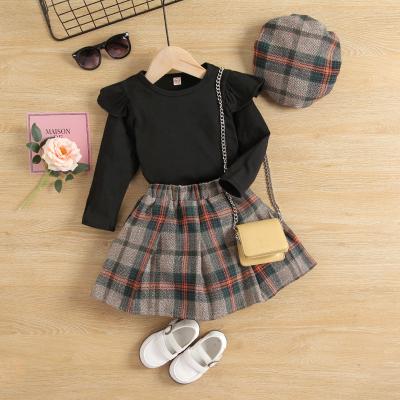 China 2022 new style Anti-wrinkle new style hot sale princess dress 3set girls clothing sets 100% cotton girls dress baby clothes for sale