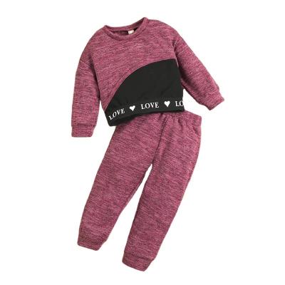 China 2022 Hot Sale New Style 100% Cotton Girls Dressing Sets Girls Clothing Sets Casual Baby Clothing Anti-wrinkle for sale