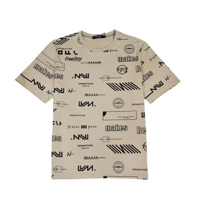 China Fashion Breathable Fabric Printing Custom Fit Curved Edge Sports Oversized Branded T-shirt Wholesale Men for sale