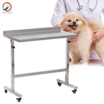 China Equipment Trolley Trolley Surgery Medical Instrument Table Stainless Steel Veterinary Instrument Trolley PLZL-02 for sale