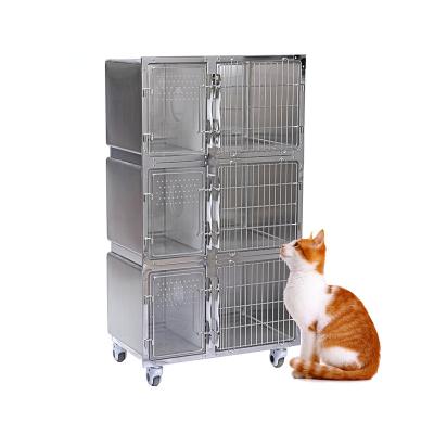 China Best Selling Stainless Steel 304 Stainless Steel Vet Oxygen Cage Dog Vet Cage Vet for sale