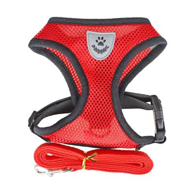 China High Quality Personalized Puppy Cat Vest Harness Collar Pet Leash and Harness Set for sale