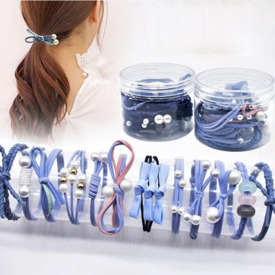 China 2021 New Arrival Elastic Hair Band Rope Elastic Hair Bands Sets Friendly Material for sale