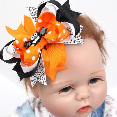 China European and American children's hair bow hairpin European and American children's stereo bat clip Swallowtail Halloween cartoon bat clip baby hair accessories for sale