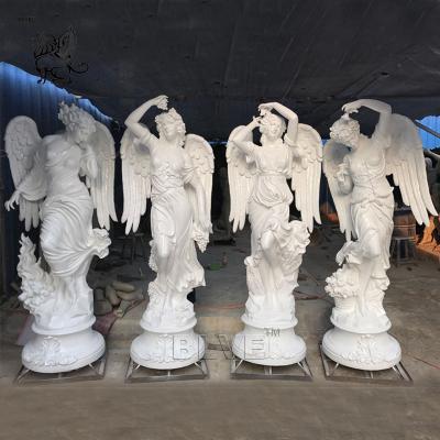 China Modern Greek Sculpture Garden Four Seasons Marble Life Size Angel Statue For Sale Home Decoration Statues for sale