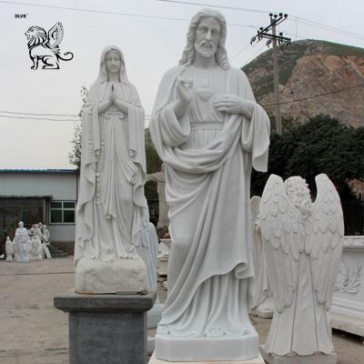 China Europe Outdoor Stone Hand Carved Life Size Natural Religious God Jesus Statue For Church Sculpture Marble Figure for sale