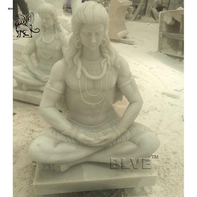 China Life Size Stone Lord Shiva Statue Marble God Sculpture Of Traditional Outdoor Religious Hindu Statues Of Buddha for sale