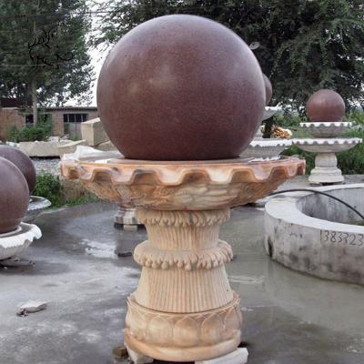 China Modern Feng Shui Stone Marble Floating Ball Rolling Ball Fountains Modern Indoor Outdoor Home Water Fountain Decor Fortune for sale