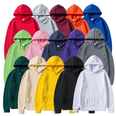 China wholesale Bulk Blank Fashion Custom Logo Printed Men's Hoodie Anti-wrinkle Mens Terry Solid Color Hoodie For for sale