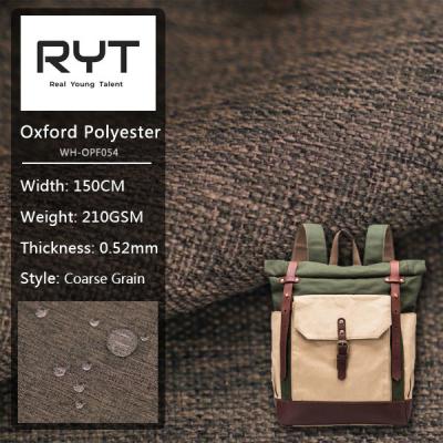 China 210GSM 100% Polyester Waterproof Fabric Luggage Bags Durable Material for sale