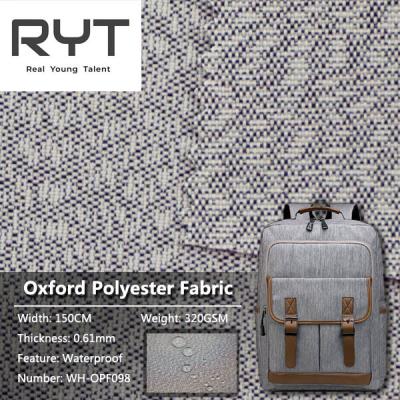 China Polyester Polyurethane 320GSM Poly Oxford Fabric Durable PU Cloth for sale