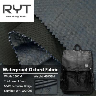 China Polyester Canvas Coating Oxford Material Waterproof Decorative Design for sale