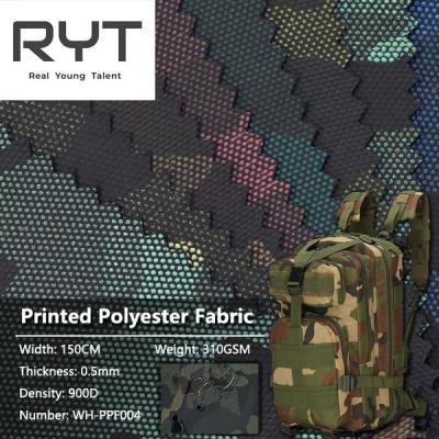 China Military Camouflage 900D Printing Polyester Fabric For Luggage Bags for sale