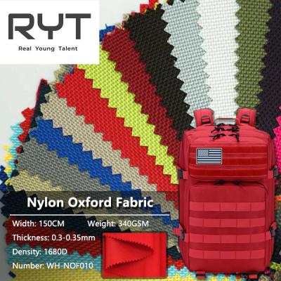 China Nylon PU Twin Yarn Waterproof Oxford Fabric Rapid Dyeing Woven for sale