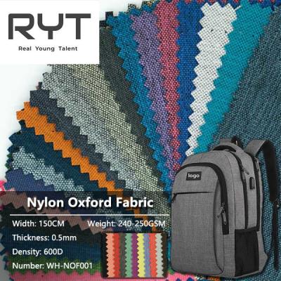 China PU Woven Cationic Dyed Polyester Waterproof Durable Fabric 100% Nylon For Backpack for sale