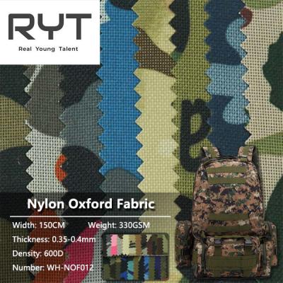 China PVC Waterproof 600D Camouflage Print Fabric Durable Woven Nylon for sale