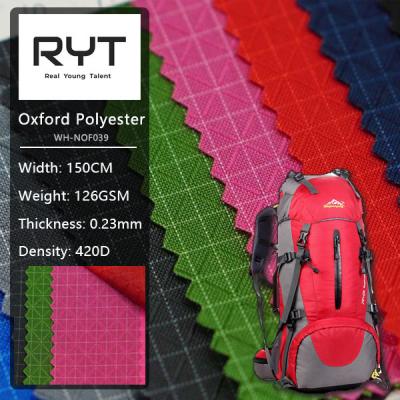 Cina Matrice normale del panno di Diamond Lattice Nylon Waterproof Oxford per la borsa durevole tessuta in vendita