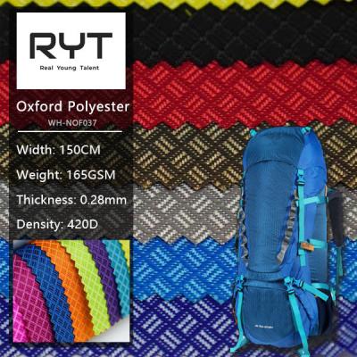 China Swash Diamond Lattice 100% Polyamide Waterproof Nylon Oxford Fabric Woven For Bag for sale