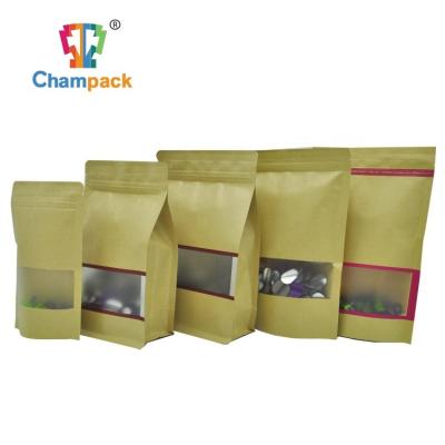 China Custom Paper Barrier Bag With Metallic And Clear Window for sale