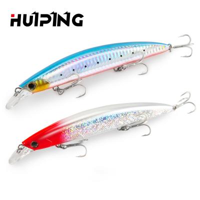 China ABS Plastic Wobbler 130F Casting Ultra Long Floating Minnow Hard Bait Bass Saltwater Sea Fishing Lure 130mm Flounder 23g Depth 0.8-1.5m for sale