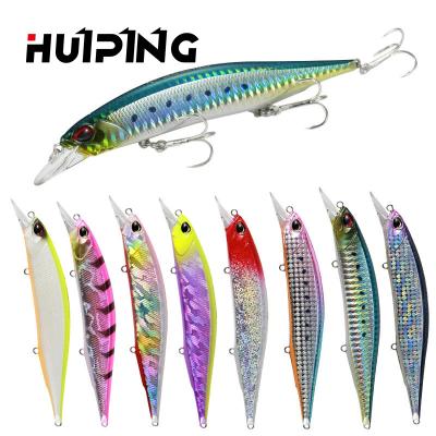 China ABS Plastic Lures Wholesale Fishing 135mm 120F Minnow 17g Lure Jerkbait Wobbler Bait Saltwater M084 Hard Plastic for sale