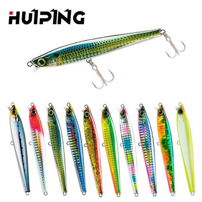 China ABS Plastic Heavy Minnow Sinking Fishing Lures 105mm PESCA 30g Groundbaits Saltwater Minnow Bait PESCA Artificial Fishing for sale