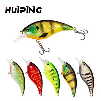 China Durable Artificial Fishing Lure 6cm Wobbler 9g Fish Baits Topwater Crank Bait Hard Lure PESCA Floating Lures for sale