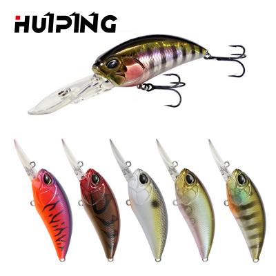 China Wholesale Fishing Hard Artificial Floating Lures Outdoor Bass Trout Fishing Crank Lure Bait 16g 87mm Topwater Lure Deep Diving Crankbait for sale