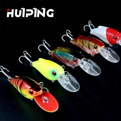 China Outdoor Water Fishing Lure Hand Painted Lures Freshwater Fishing Crankbaits Deep Diving Crankbait Fishing Tackle 9.5g 55mm Hard Plastic Lure Bait for sale