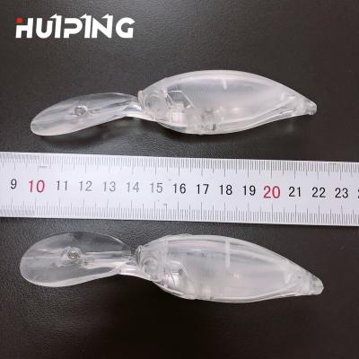 China Outdoor Water Lure Fishing Sea Bass 75mm 22.5g Floating Crankbait Artificial Deep Diver Trolling Lures Fishing Tackle Unpainted PESCA 3d Fishing Lures for sale