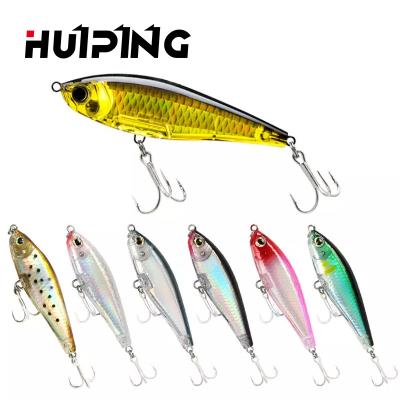 China Outdoor Water Lure HUIPING 3D Fishing Inshore Tick Bait 70mm 7.8g Pencil Fishing Lures Artificial Saltwater Lure PESCA Hard Isca PE070 for sale