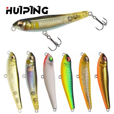 China Surface Water Fishing Lure New Topwater Pencil Outdoor Fishing Lure 71mm 7g Walk Dog Artificial Saltwater Hard Bait Bass Plastic Walker Fish Baits for sale