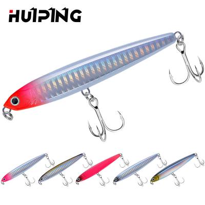 China Durable HUIPING Pencil Lure 10g14g18g24g 75mm 95mm Minnow Fishing Lure Hard Bait Japan Vibrating Light Weight Building Fishing Tackle for sale