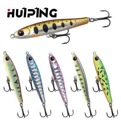 China Outdoor Water Lure Fishing Sinker Pencil Lure 75mm 9.9g Mount Mini Wobblers Sinking Vibration Fishing Bait Bass Trolling Isca Artificial Baits for sale