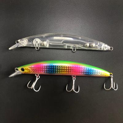 China ABS Plastic 130mm Floating Lures 23g For Fishing Minnow 130F Crankbaits Fishing Lure Artificial Saltwater Hard Unpainted Bait for sale