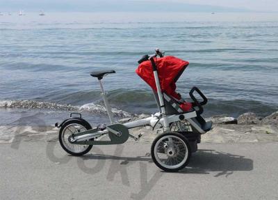 China Bicycle Baby Carriers OEM / ODM Alluminum Alloy Comfortable , Baby Trolley Bike for sale