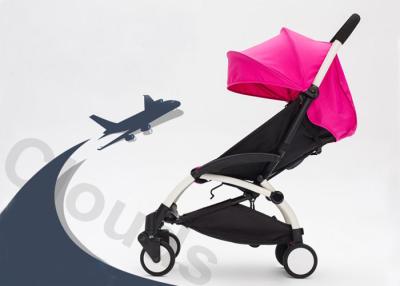 China Aluminum Pink Newborn Baby Prams Stroller , Pram Baby Carriage for Infant for sale