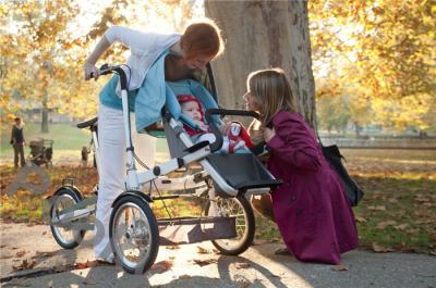 China Stable Mother and Baby Bike With Quick Folding System Aluminum Alloy for sale