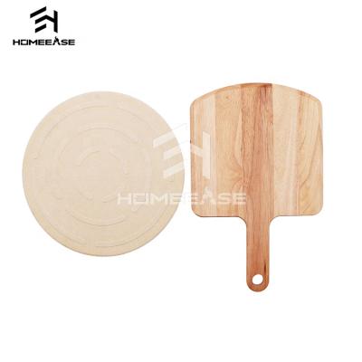 China Sustainable 13 Inch Kitchen Custom Cooking DIY Baking Tools Cake Wood Birch Pizza Skin Set for sale