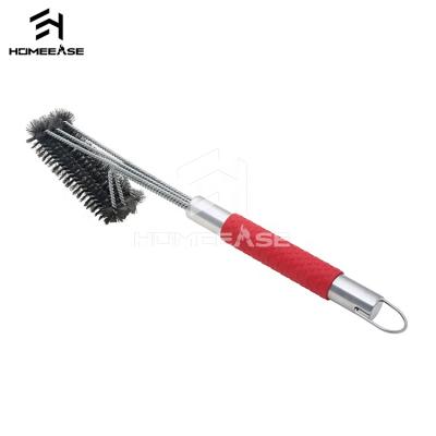 China Wholesale Custom Carbon Steel Easily Cleaned Galvanized Safe Grill Grate Stainless Steel 201 Barbecue Cleaner Brush for sale