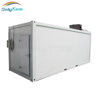 China Machinery repair shops 20ft and 40ft container cold room freezer walk in cooler room for banana for sale