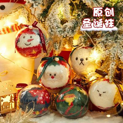 China Daily Wear Custom winter warm cozy fluffy thick cartoon gift christmas socks with box for sale