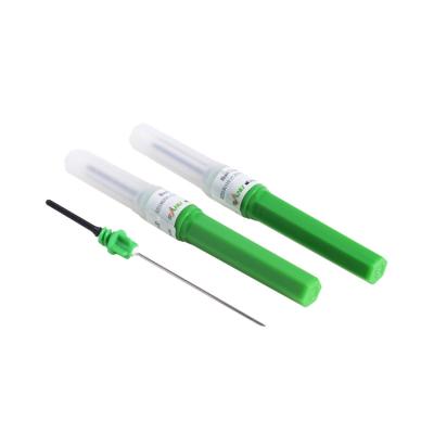 China Vacuum Blood Sample Collection Needles 21G 1 Inch Green Ethylene Oxide Sterilized for sale