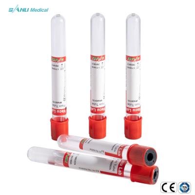 China Plain Plastic Blood Collection Tubes Red Top Sterile Non Toxic for sale