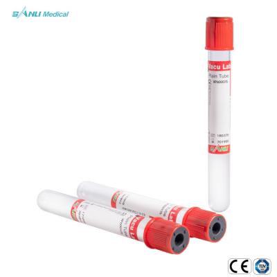 China Clot Activator Glass Blood Collection Tubes Vacuum 5ml For Biochemical Tests for sale