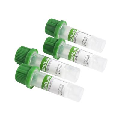 China Blood Capillary Tube 0.25ml Lithium Heparin Green Top Tube for sale