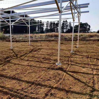 China Fast Track Solar Panel Solar Support System Farm Structure Support Aluminum Agriculture Installation Rail Bracket for sale