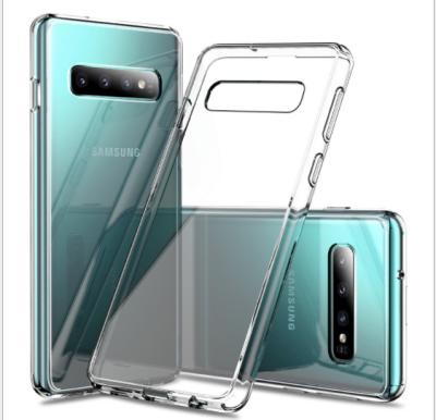 China Hot Anti-fingerprint Amazon Phone Shockproof Clear Transparent Case Back Cover For Samsung galaxy s10e s10 plus for sale