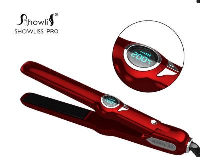 China Professional Hair Curler Steam Hair Straightener Automatic Showliss New Design With LCD Temperature Adjustable Electric Hair Straightener Hair Roller for sale