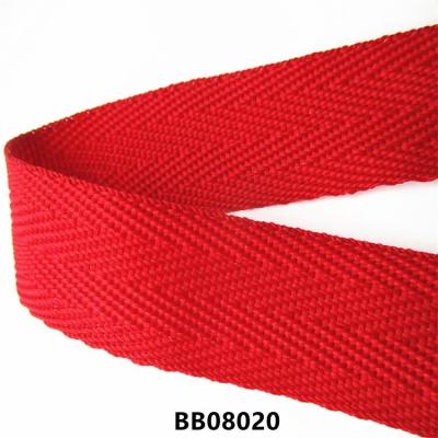 China Viable Large Quantity Discount Package Side Band Spun Polyester Webbing Webbing Polyester for sale